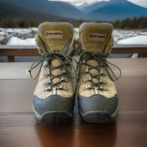 Scarpa ZG Kailash GTX Waterproof Suede Hiking Boots Vibram Sole Gorpcore